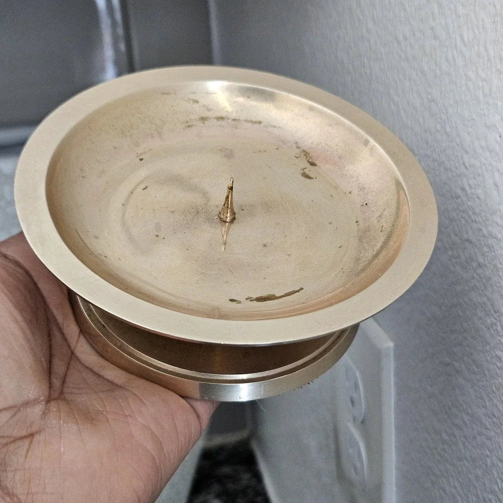 Vintage brass candleholder‎ metal